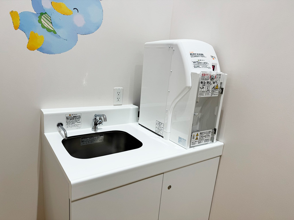 粉ミルク用のお湯がある授乳室/カンドゥー大日（大阪府/守口市）