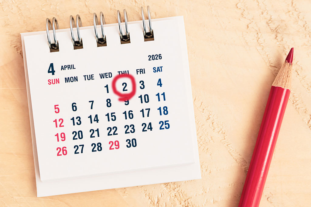 4月のカレンダー