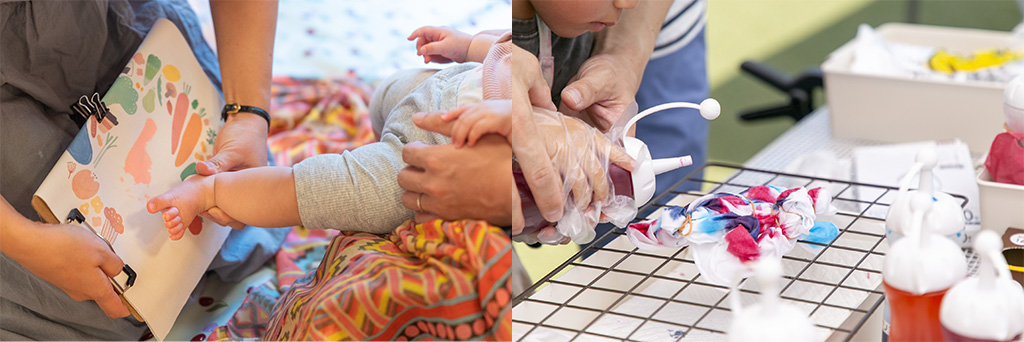 足形ワークショップや染物の体験/てとてとマーケット vol.2(愛知県/長久手市)