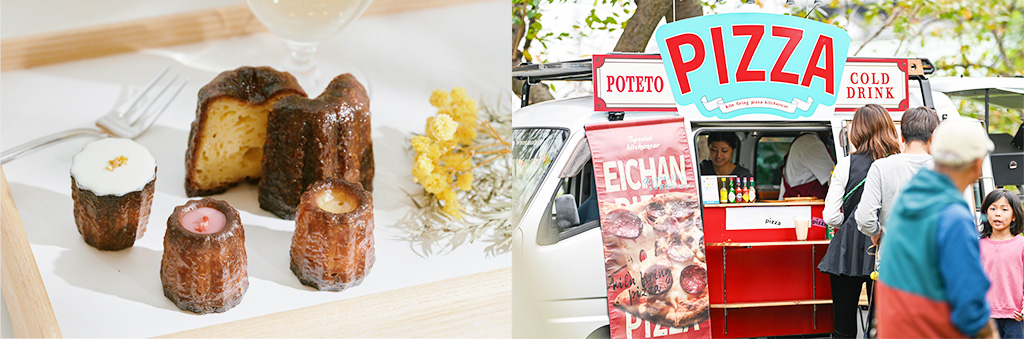 カヌレやピザのキッチンカー/てとてとマーケット vol.2(愛知県/長久手市)