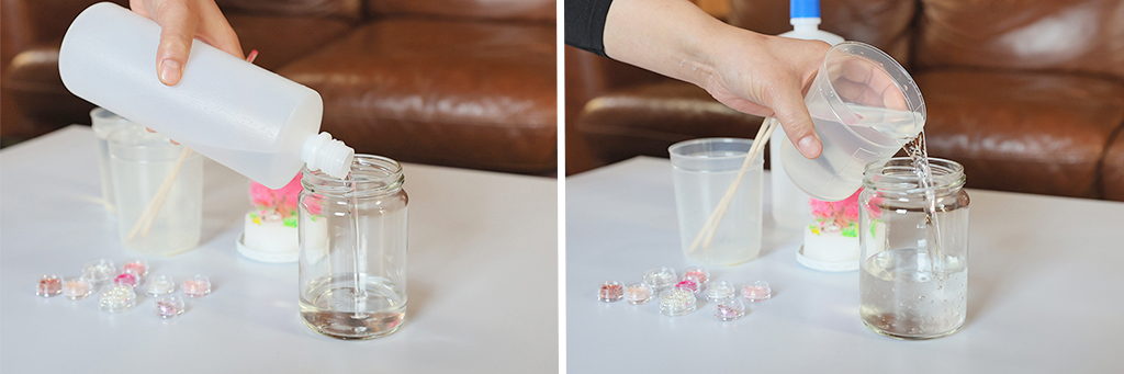 6.ドーム液をつくる│スノードームの作り方/自由研究