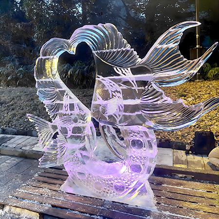 氷彫刻師による作品の展示/TOKYO超氷フェス2026 in 赤羽馬鹿祭り（東京都/北区）