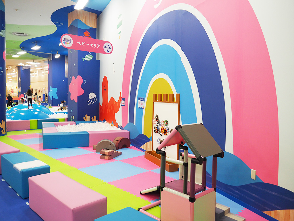 0～2歳専用のベビーエリア/のびっこジャンボ 津田沼店（千葉県/習志野市）