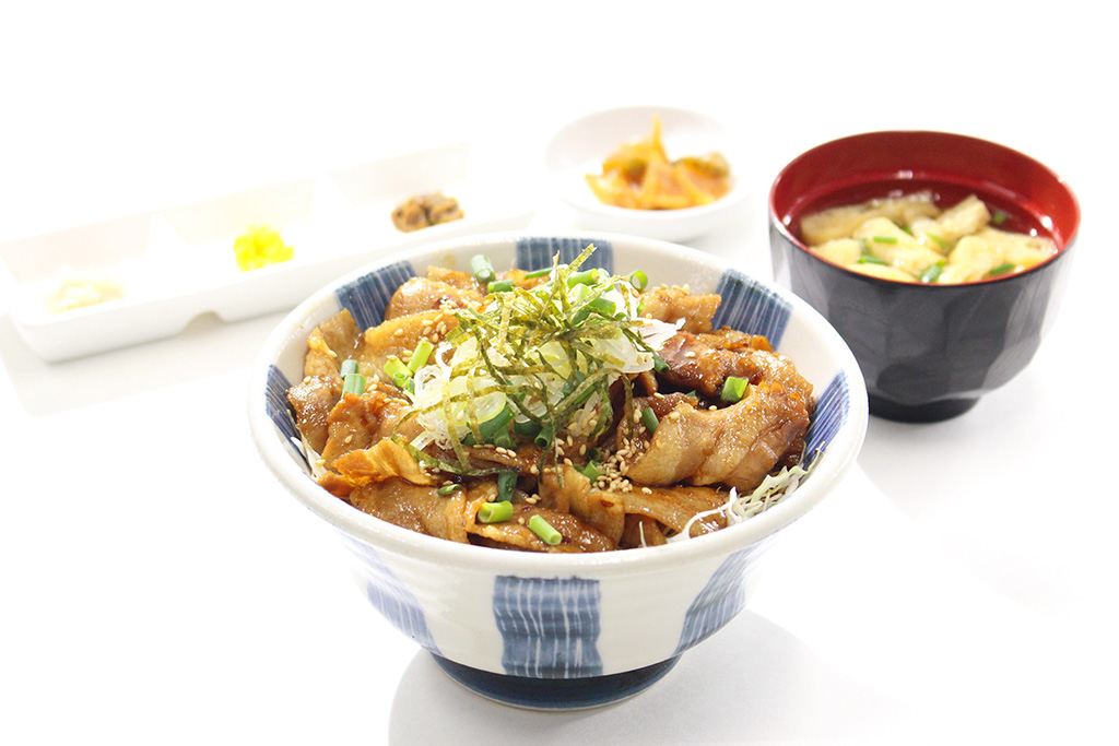 フードコートの那須三元豚の焼肉豚丼/ライス上河内SA【上り】（栃木県/宇都宮市）