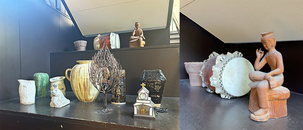 校舎に展示されている自由研究の作品/玉川学園（東京都/町田市）
